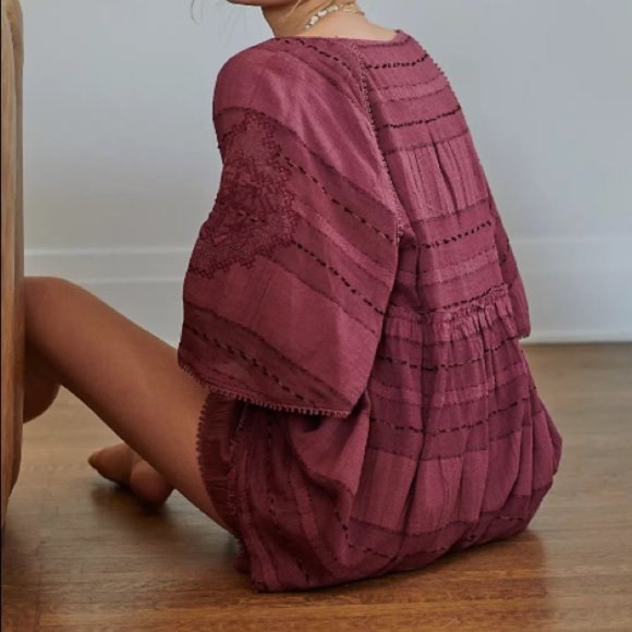 Sedona Short Set - Cotton Linen Like Boho Top (Top Only) - Picture 3 of 9